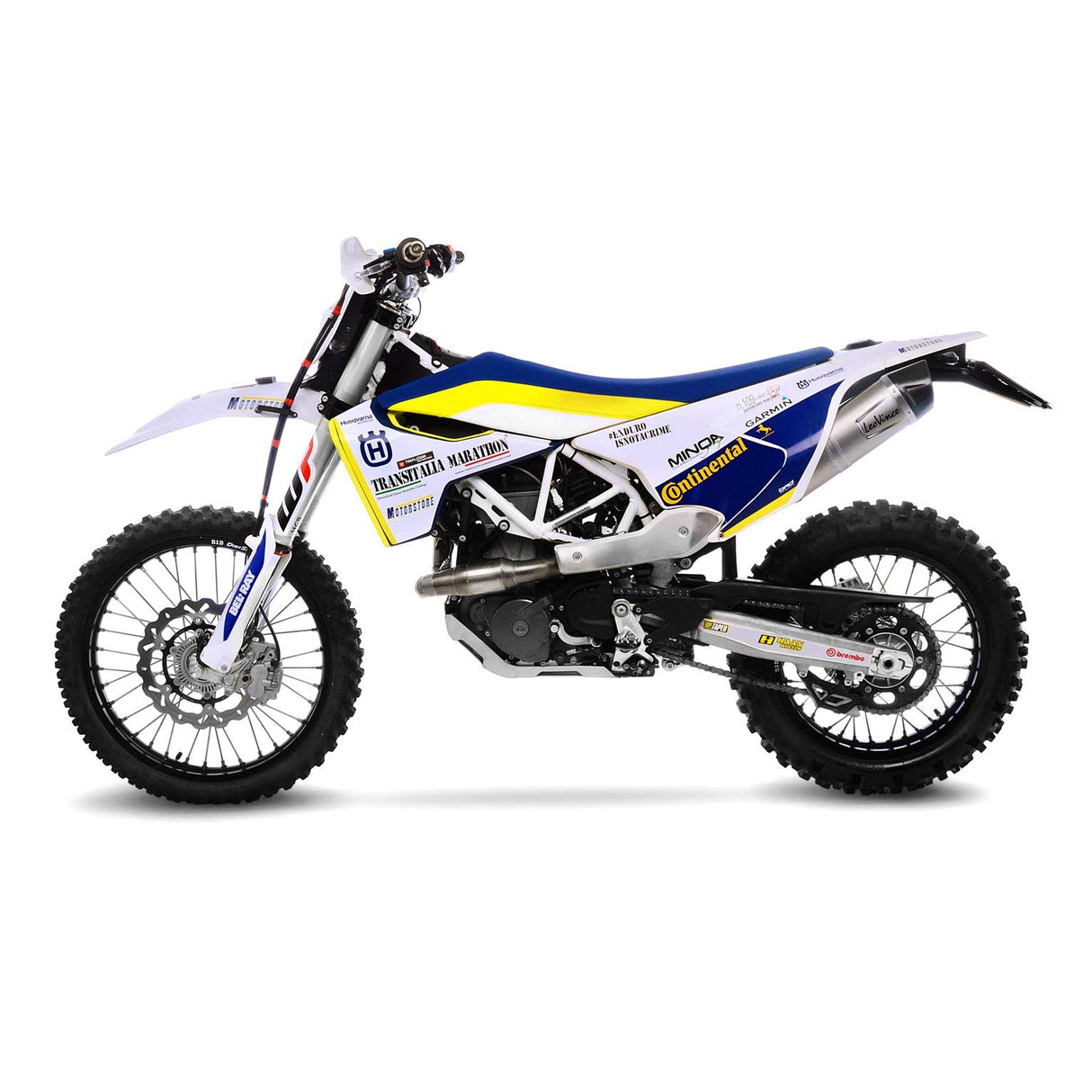 SBK LV ONE EVO 1/1 HUSQVARNA 701 ENDURO/SUPERMOTO INOX with catalyst
