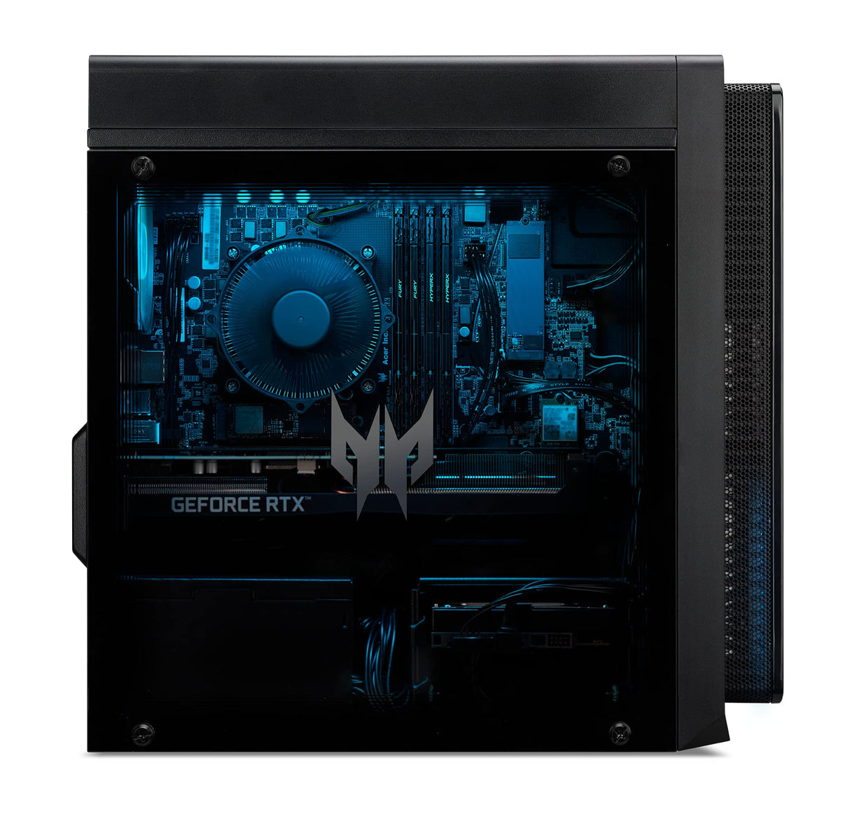 Acer Predator Orion 3000 PO3-640 - Ordenador de Sobremesa Gaming (Intel Core i5-12400F, 16 GB RAM, 1 TB SSD, NVIDIA GeForce RTX 3060Ti, 2,50 GHz, Windows 11 Home, Wi-Fi) - PC Gaming Negro