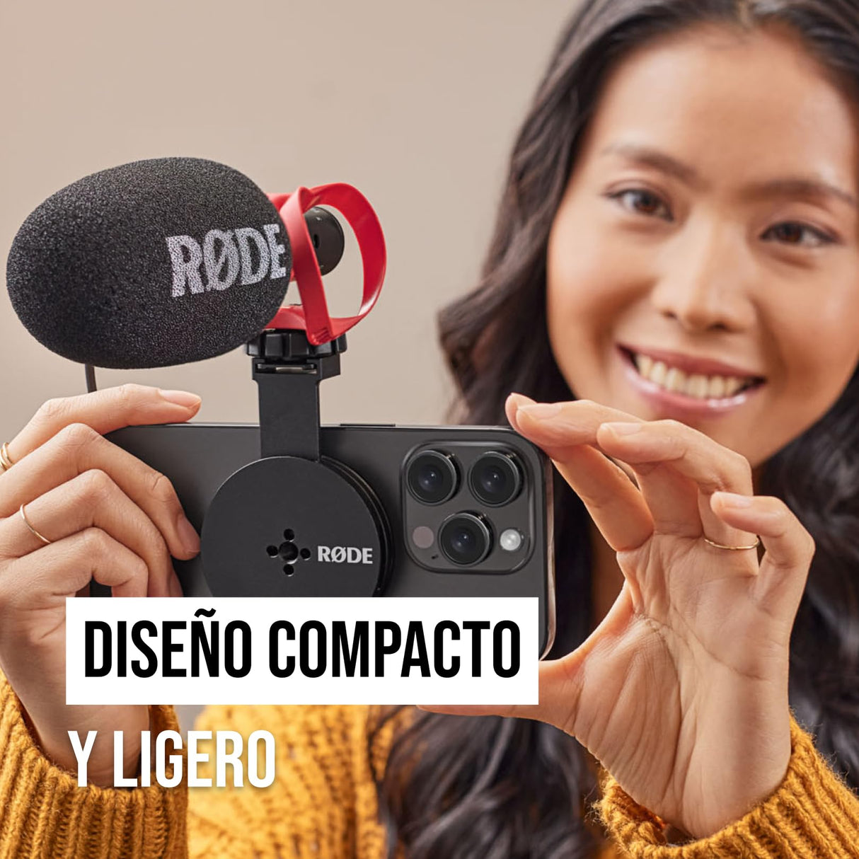 Røde Magnetic Mount Soporte Magnético Røde para Accesorios de Smartphone con Ranuras para Zapata Fría y una Rosca de 1/4 pulgadas, compatible con MagSafe