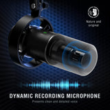 FIFINE XLR Studio Micrófono Dinámico de Podcast, RGB Gaming Micrófono USB per Ordenador PS4 PS5, para Podcast Estudio Streaming Podcasting Grabación