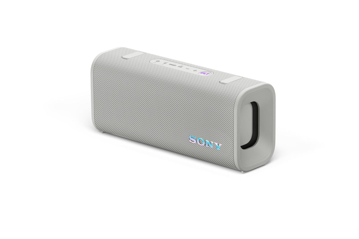 Sony ULT Field 3 - Altavoz Bluetooth portátil con ULT Power Sound, batería de 24 Horas, IP67, Resistente al Agua, al Polvo y a los Golpes, Correa Desmontable para el Hombro, Compacto - Blanco Marfil