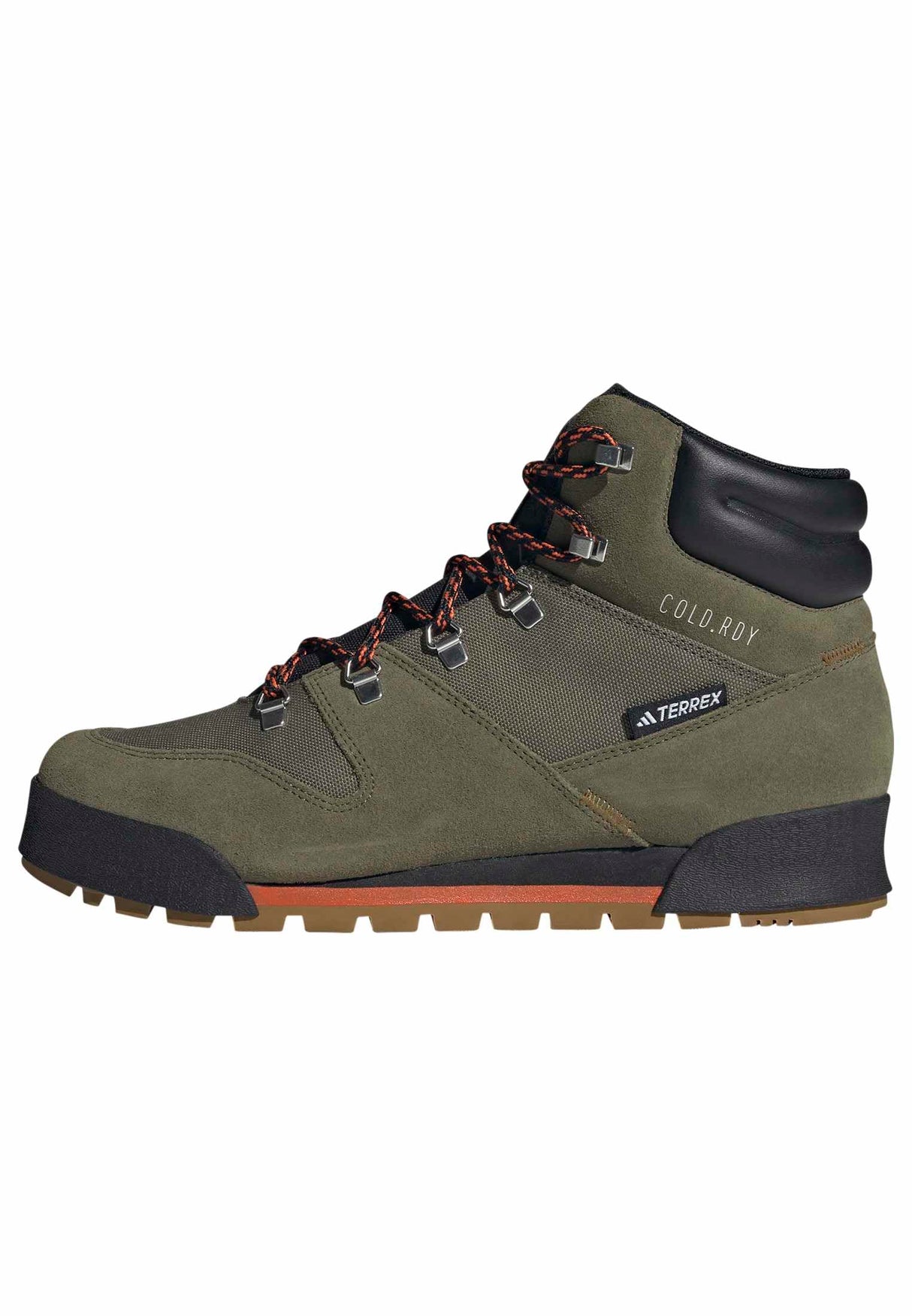 adidas Terrex Snowpitch Cold.RDY Hiking Shoes, Zapatos de Senderismo Hombre, Olive Strata/Bronze Strata/Orange, 46 EU