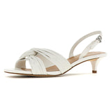 Michael Kors Alessia, Sandals Mujer, Optic White, 40 EU