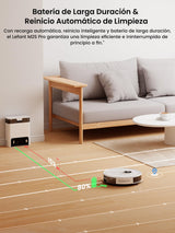 LEFANT Robot Aspirador y Fregadora M2S Pro, Navegación dToF, Autovaciado 8 Semanas, Evitación Obstáculos 190°PSD, Limpieza Personalizada, Mapeo Multiplanta, 10000Pa, 240min, WiFi/App/Alexa