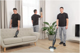 SENCOR SVC 0675BK EUE2 Aspiradora Sin Cable 4 en 1 con Mopa – Escoba y Unidad Manual Extraíble, Batería Li-Ion 25,2V, Cepillo Motorizarte Cat&Dog, Autonomía de 50 min, Filtración HEPA