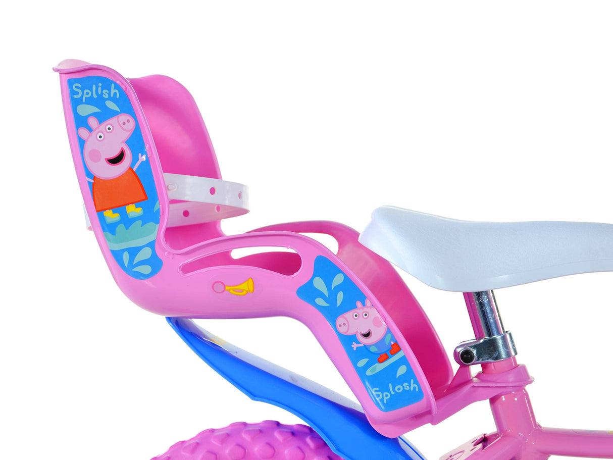 Peppa Pig Bicicleta 12"-3-5 Años Infantil, Bebés niñas, Rosa