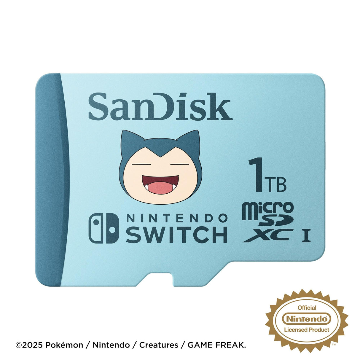 SanDisk Nintendo Tarjeta Micro SDXC 1 TB para Nintendo Switch Consoles, hasta 100 MB/s, Edición Pokémon Snorlax, Añade de Almacenamiento para tu Consola Nintendo Switch, UHS-I, Class 10, U3