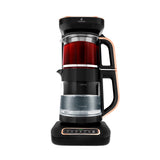 KARACA Robotea Pro Hervidor automático parlante 4 en 1 - Hervidor de agua y cafetera de filtro - 2500 W - Black Copper
