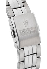 Festina Reloj Hombre F20425/2 Acero Clasico Caja de Acero Inoxidable 316l Plateado Correa de Acero Inoxidable 316l Plateado