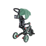 Tricycle Globber Explorer 4 en 1 Evolutif et Pliable Vert Olive