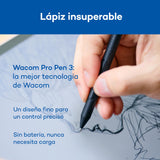 Wacom MovinkPad Pro 14 Tableta Gráfica – Sensación de lápiz sobre Papel con Pantalla OLED para Negros Reales, Contraste excepcional, Respuesta rápida, Vidrio Texturizado Premium, Pro Pen 3 preciso