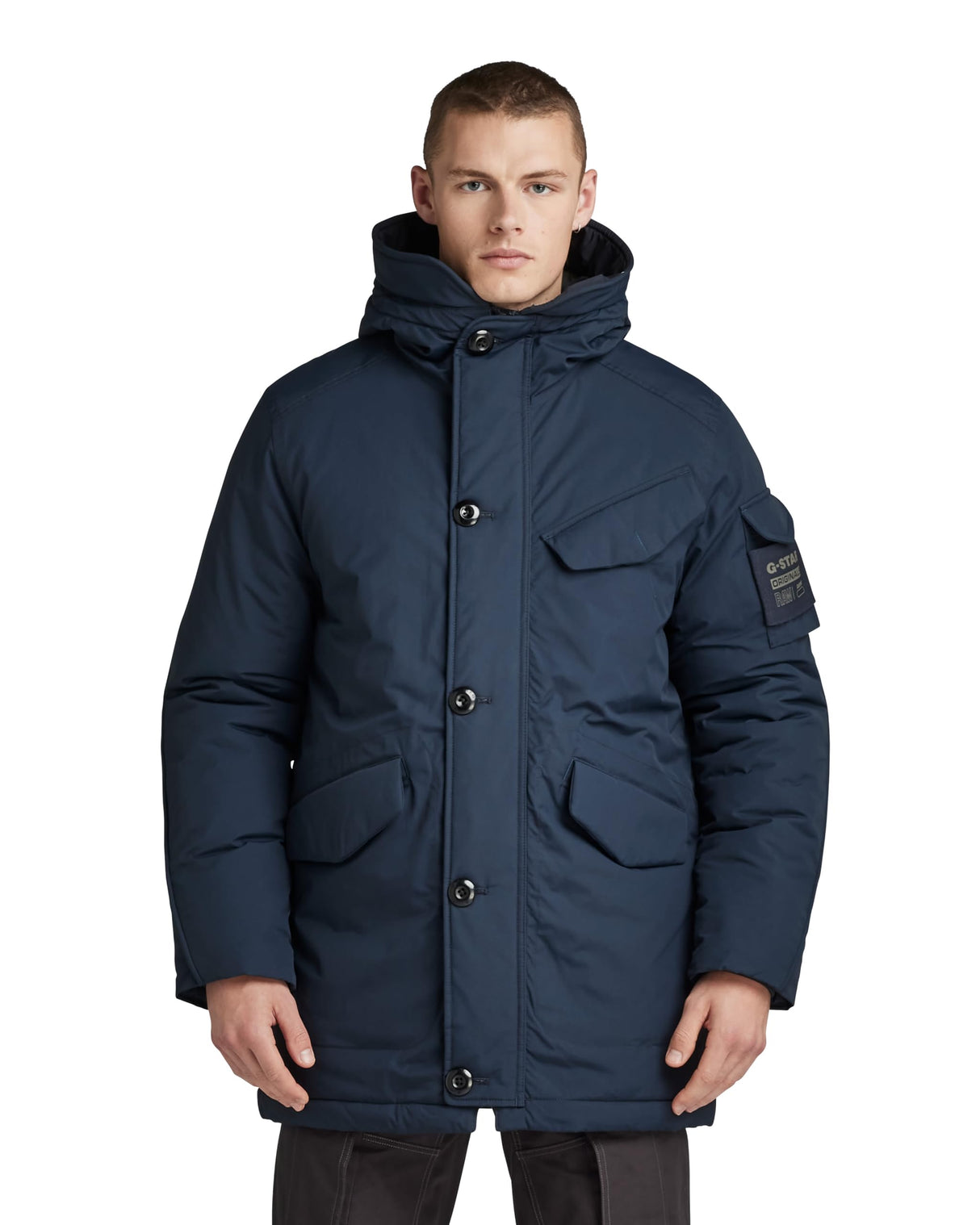 G-Star Para Hombre Parka Vodan Padded Hooded, Azul (salute D22713-D419-C742), L