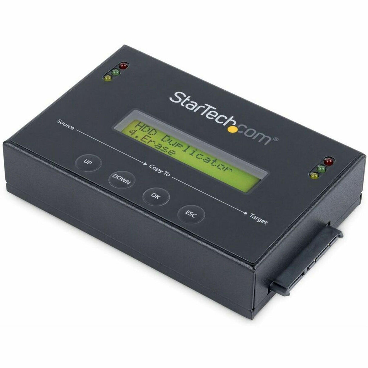 StarTech.com Clonador y Borrador Autónomo 1:1 para Discos Duros SSDs SATA, con Pantalla LCD, TAA, Independiente del Sistema Operativo (SATDUP11)