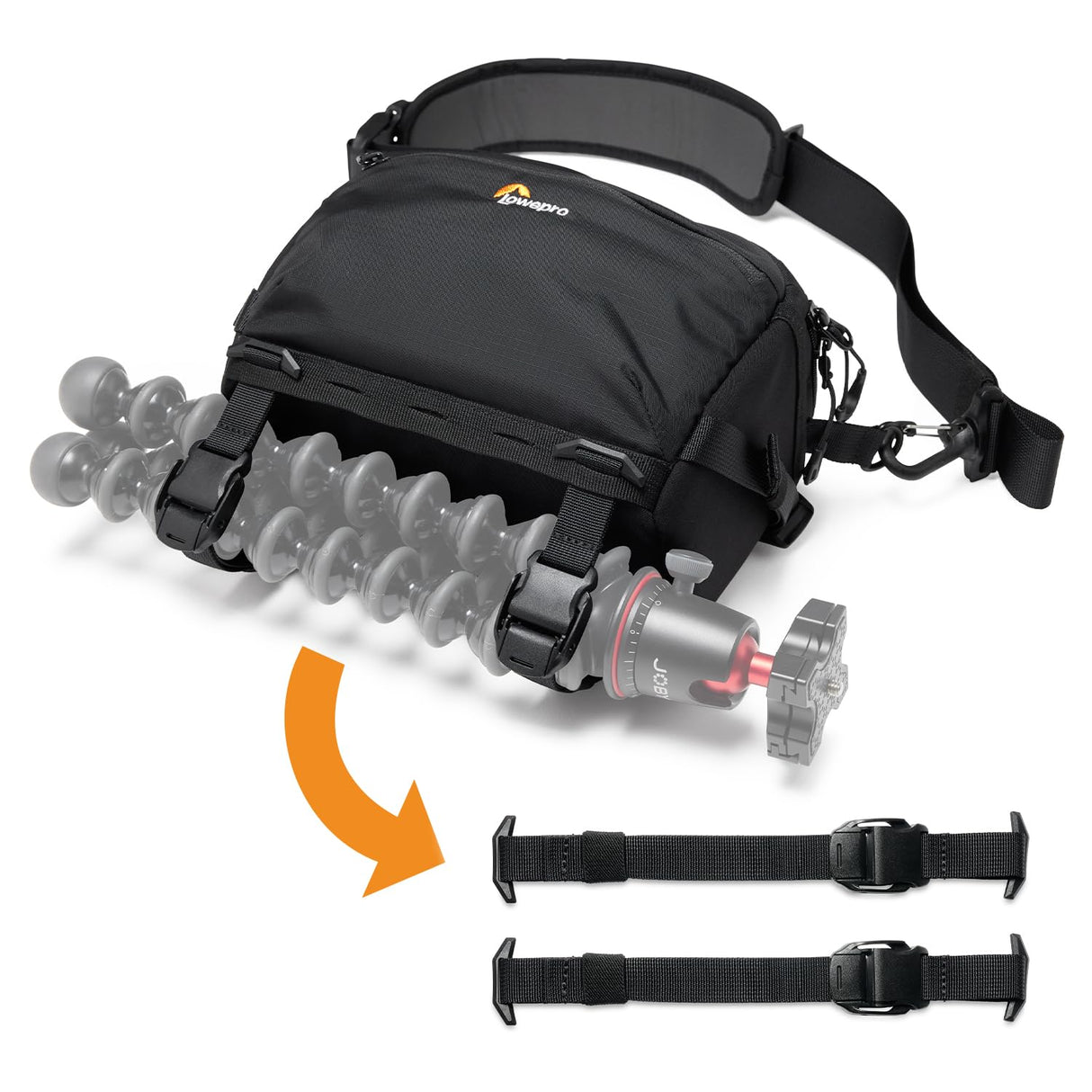 Lowepro ProTactic Lite SLX 110 AW III Bolsa Bandolera para Cámara, Cámara Profesional, Cubierta para Lluvia, Mochila Cruzada Ligera, para Fotógrafo, Videógrafo, Volumen 4L, para DSLR/Sin Espejo