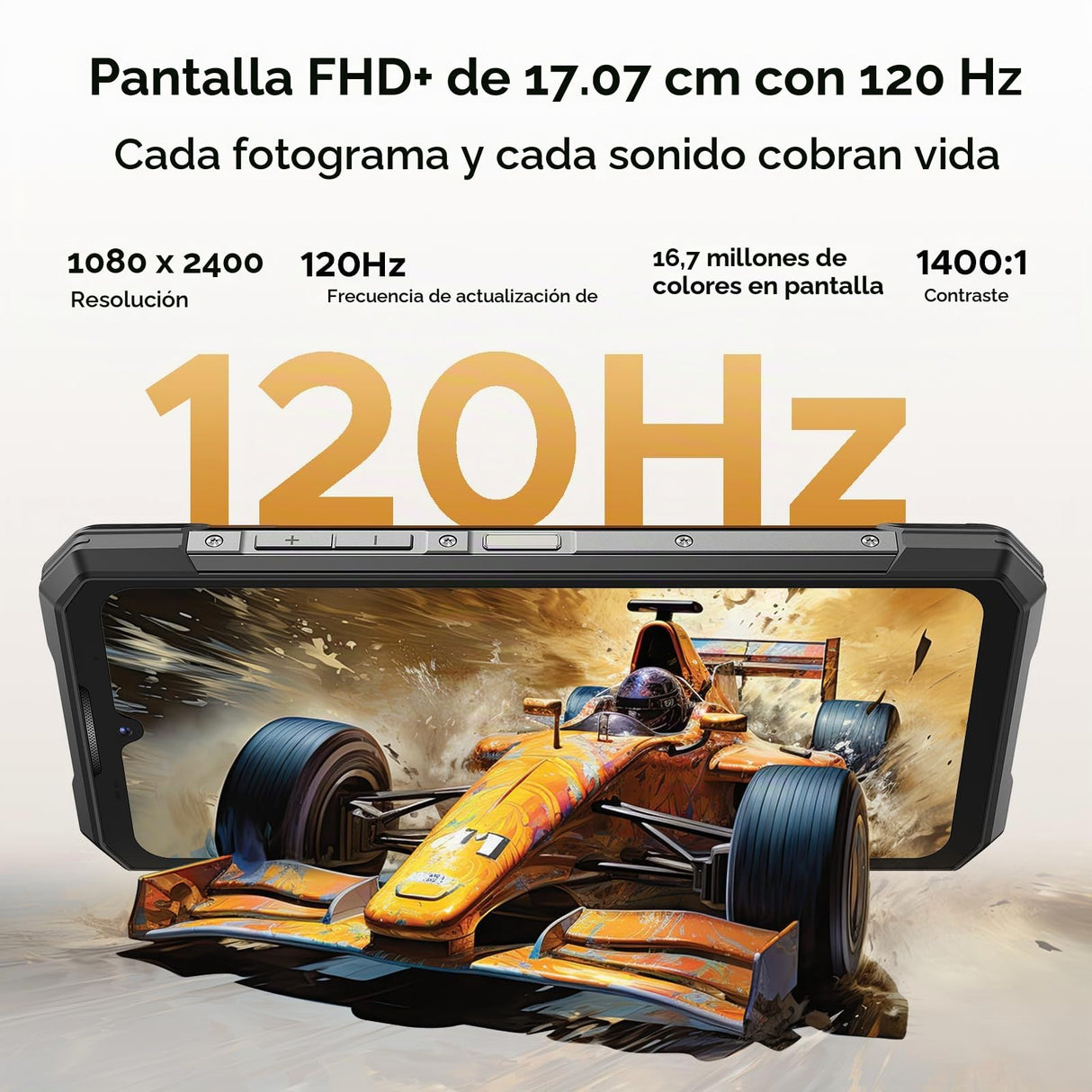 DOOGEE S200 X 5G - Teléfono móvil para Exteriores Android 16 con Auriculares, 48 GB + 512 GB (2 TB) para Exteriores, 10100 mAh, 6,72 Pulgadas FHD+ 120 Hz, 100 MP + 1,32 Pulgadas AMOLED Pantalla