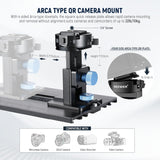 NEEWER Teleprompter con Montaje Cámara Tipo Arca, Zapatos Fríos,RT113 Remoto para NEEWER Teleprompter APP, Enseñanza Línea/Vlogger/Live Streaming Prompter para Tableta iPad, sin Ensamblaje, X12II