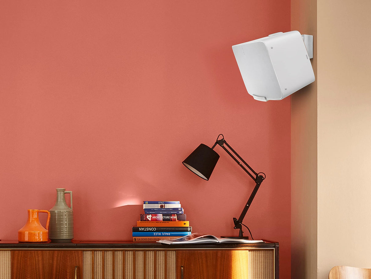 Flexson Soporte de Pared Horizontal Sonos Five y Play:5 - Blanco
