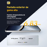 XIAOMI POCO F7 - Smartphone de 12+256GB, Cámara Sony de 50 MP con OIS, Pantalla AMOLED de 6,83'' 1.5K a 120Hz, Snapdragon 8s Gen 4, Hypercharge 90W, Cargador no Incluido, Blanco (Versión ES)