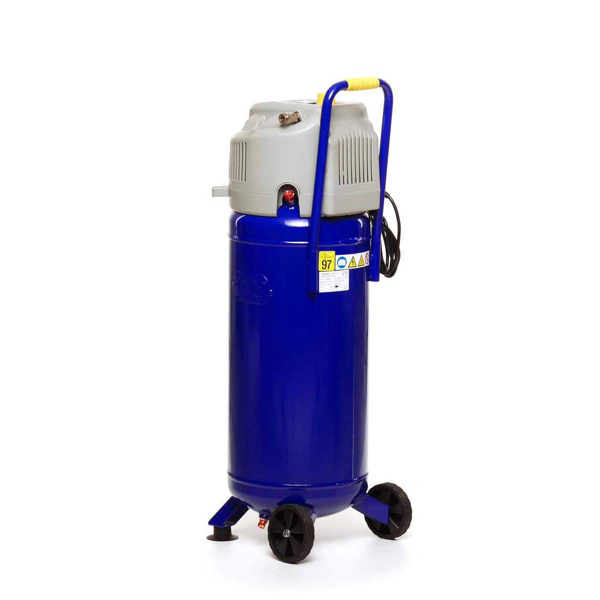 MICHELIN - Compresor de aire vertical MVX50/2 - Tanque de 50 litros - Sin aceite - Motor de 2 CV - Presión máxima 10 bar - Flujo de aire 220 l/min - 13,2 m³/h
