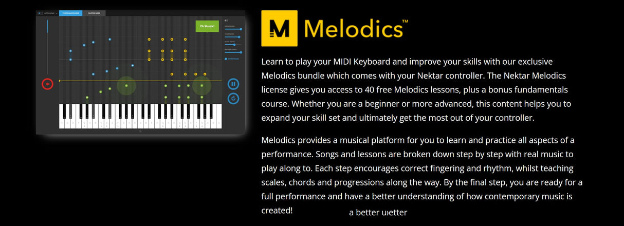 Nektar Impact GX61 - Controlador USB MIDI de teclado con integración de DAW