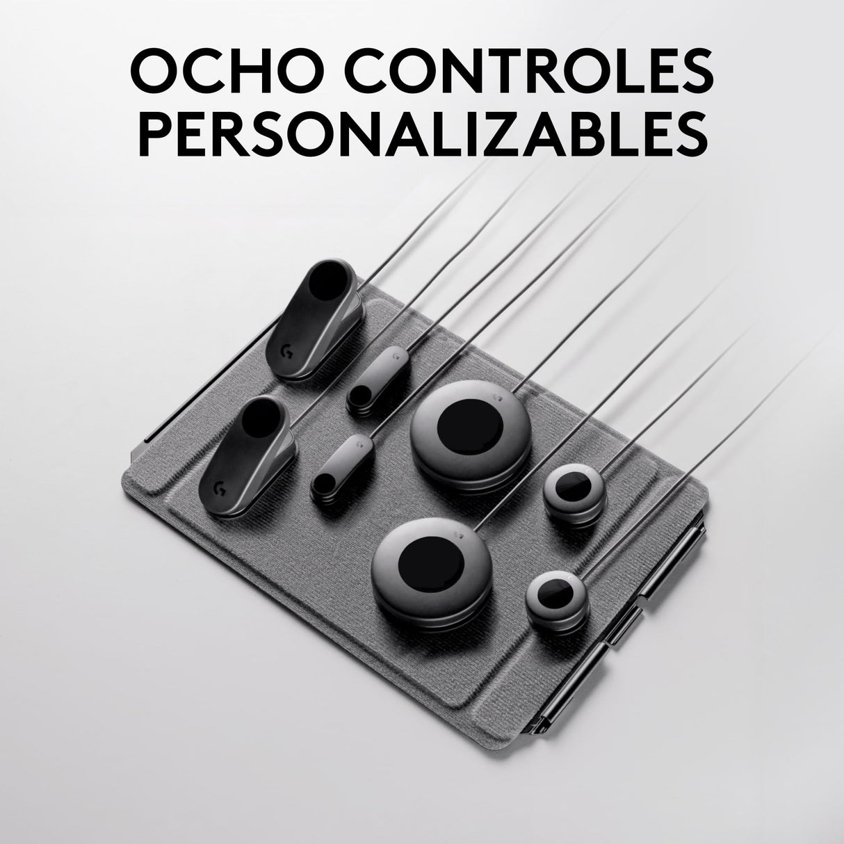 Logitech G Adaptive Gaming Kit For Access Controller, controles personalizables de alto rendimiento diseñados para mando Access para consolas PS5, 8 botones y disparadores - Negro
