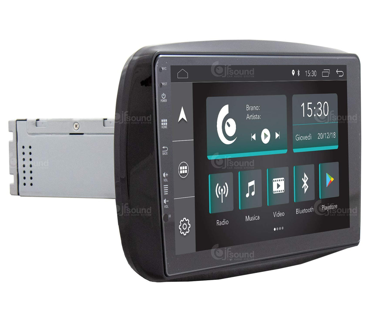 JF-039S2A-XDAB Autorradio de Ajuste Personalizado Compatible con Smart Android GPS Bluetooth WiFi Dab USB Pantalla táctil Full HD 9"