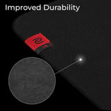 BenQ Zowie H-TR Extra Large Alfombrilla Gaming Esports, Resistente a la Humedad, Deslizamiento consistente y controlado, Base Uniforme de Goma de Alta Densidad más Suave, Bordes cosidos.
