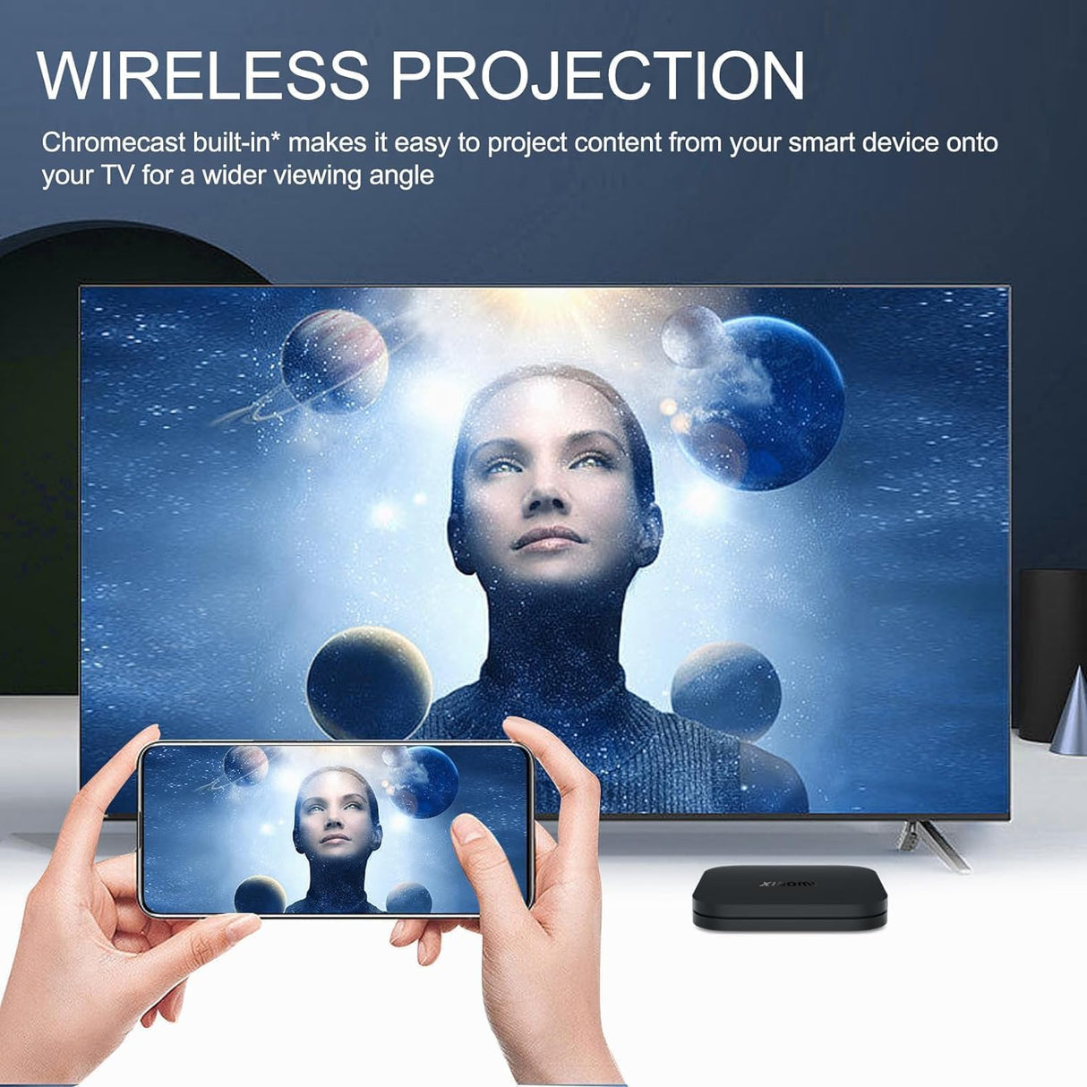 Xiaomi TV Box S 4K 2Nd Generation | Mibox con Resolución 4K Ultra HD | Compatible con Google TV | WiFi de Doble Banda y Bluetooth 5.2 | Android TV 10.0 Integrado | Color Negro