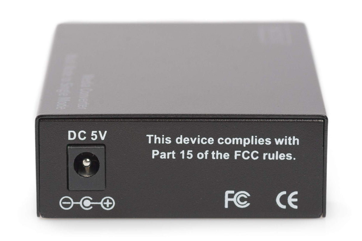 Digitus DN-82124 convertidor de Medio 1000 Mbit/s 1310 NM Multimodo, Monomodo Negro - Convertidor de Red (1000 Mbit/s, 1000Base-SX, 1000Base-SX, Gigabit Ethernet, 1000 Mbit/s, 1000BASE‑SX)