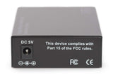 Digitus DN-82124 convertidor de Medio 1000 Mbit/s 1310 NM Multimodo, Monomodo Negro - Convertidor de Red (1000 Mbit/s, 1000Base-SX, 1000Base-SX, Gigabit Ethernet, 1000 Mbit/s, 1000BASE‑SX)