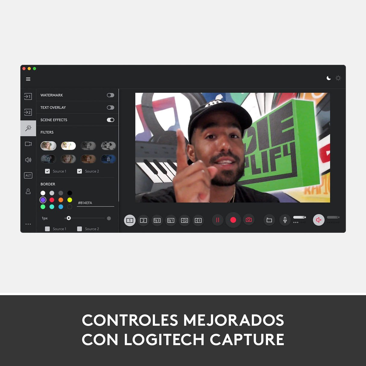 Logitech StreamCam, Cámara Web con USB-C para Streaming de vídeo y creación de Contenido, Vídeo vertical Full HD 1080p a 60 fps, Versatilidad demontaje, para YouTube, Gaming Twitch, PC/Mac, Negro