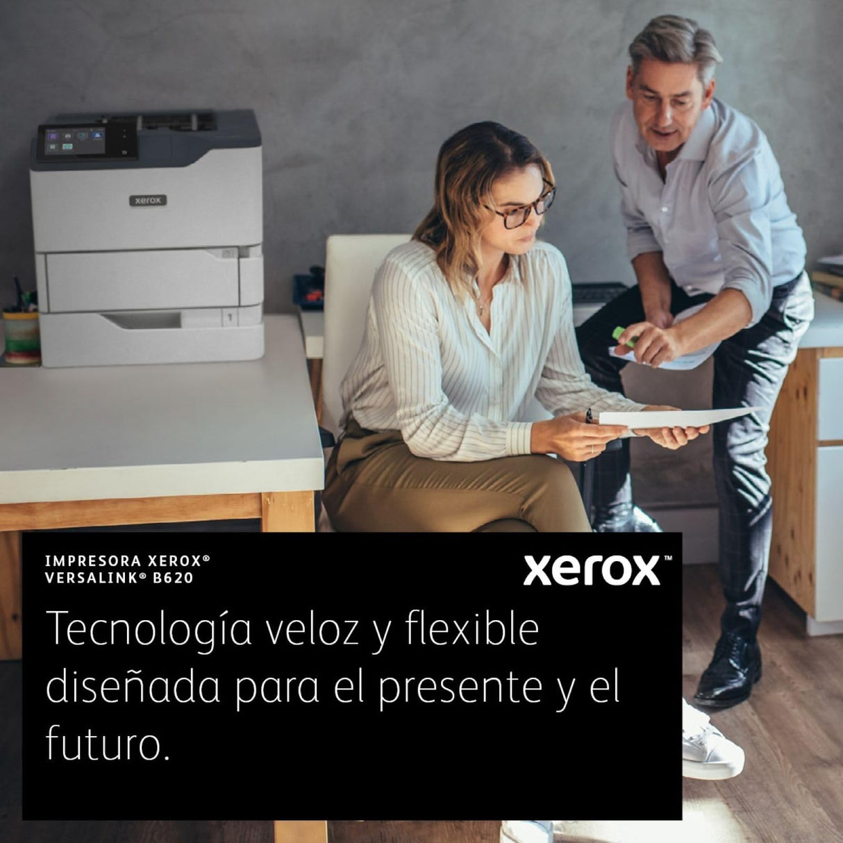 Xerox versalink B620dn A4 61ppm Blanco y Negro (mono) Impresora Láser Multifunción con Impresión Dúplex - Impresión/Escaneo/Copia/Fax - Todo en Uno