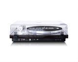 Lenco LBT-188 Tocadiscos Bluetooth - admite Salidas de RCA y USB - 2 velocidades 33 RPM y 45 RPM - preamplificador - carcasa de MDF - transmisión por correa - nogal