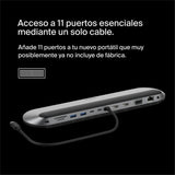 Belkin Connect - Estación de acoplamiento USB-C 11-en-1 Dock Pro (compatible con 3 monitores, Silicon Motion, Macbook, Windows, Chromebook, PD de 100 W, transferencia de 10 Gb/s, Ethernet de 2,5 Gb/s,