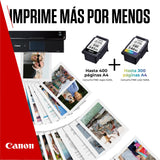 Canon Tinta y Papel - PG-545XL + CL-546XL - Pack de 2 Cartuchos Originales - (x 1 Negro, x 1 Tricolor) + Papel fotográfico 10 x 15 cm (50 Hojas)