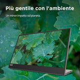 Lenovo L15 Monitor Portátil, Pantalla 15.6" FullHD IPS, 1920x1080, 60Hz, 6ms, Entrada 2 x USB-C, Cable USB-C a USB-C, Ajustable en Inclinación, Gris