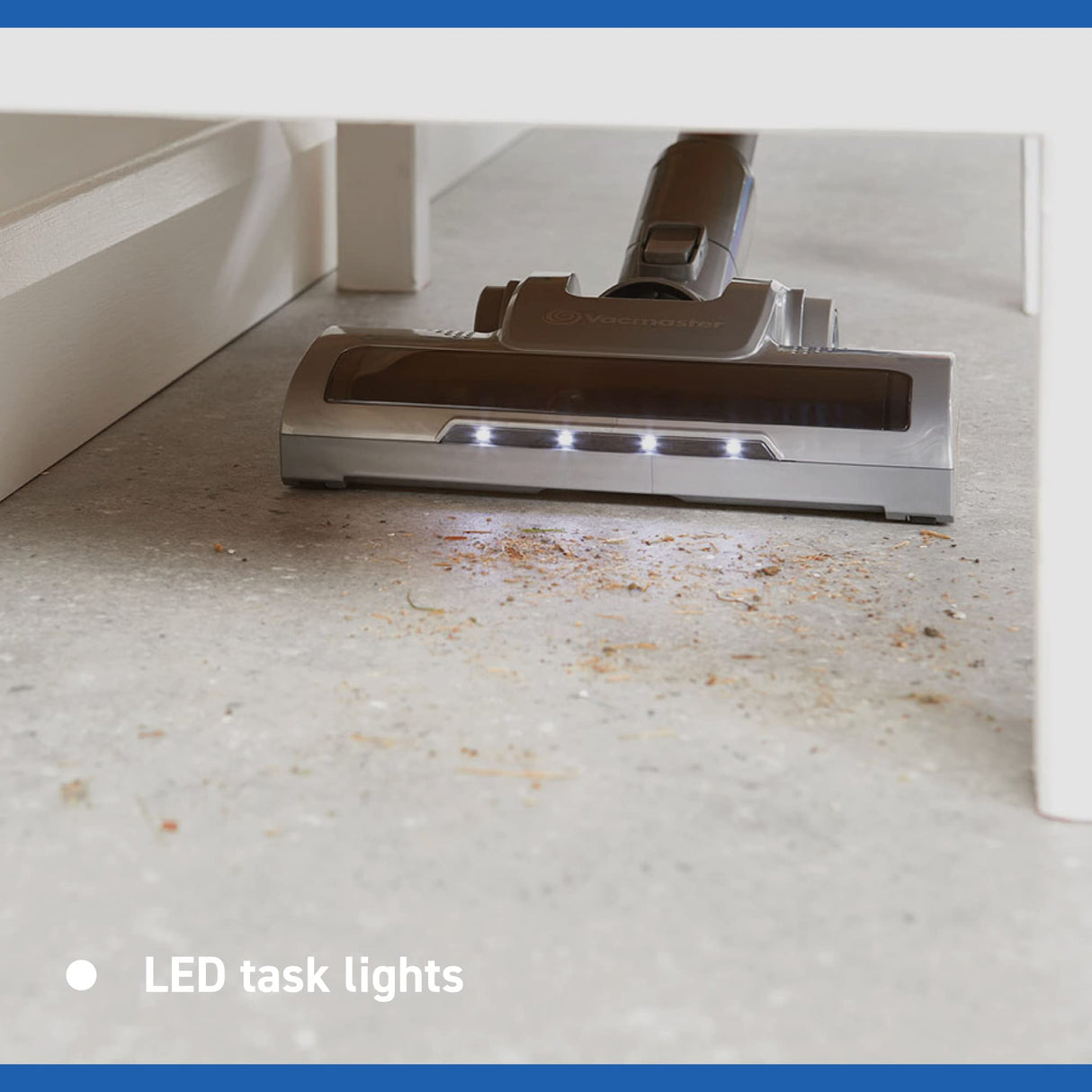 Vacmaster Orson Lite - Aspiradora Escoba sin Cable, Aspiradora de Mano sin Cable, 8Kpa/24V, Aspiradora Vertical Inalámbrica, LED Cepillo Electrico, 3 in 1, hasta 40 min, Aspiradora Escoba Hogar