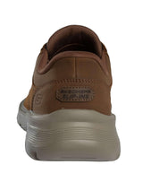 Skechers Arch Fit Garza Rowan, Zapatillas Hombre, Dark Brown Leather/Synthetic, 41.5 EU