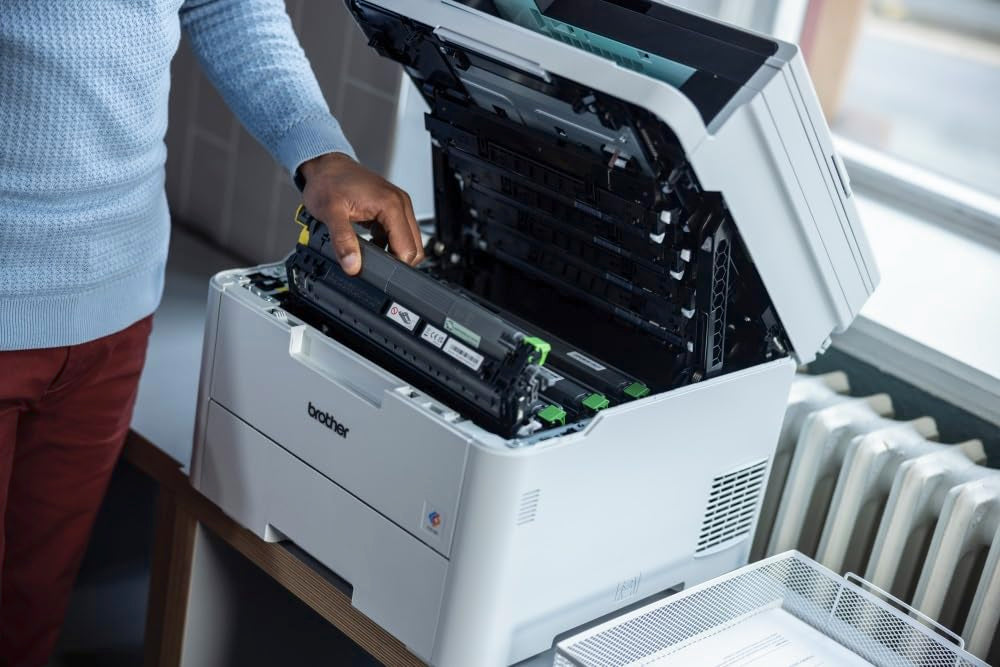 Brother DCPL3560CDW, Impresora multifunción láser LED Color WiFi con alimentador de Documentos de 50 Hojas e impresión automática a Doble Cara