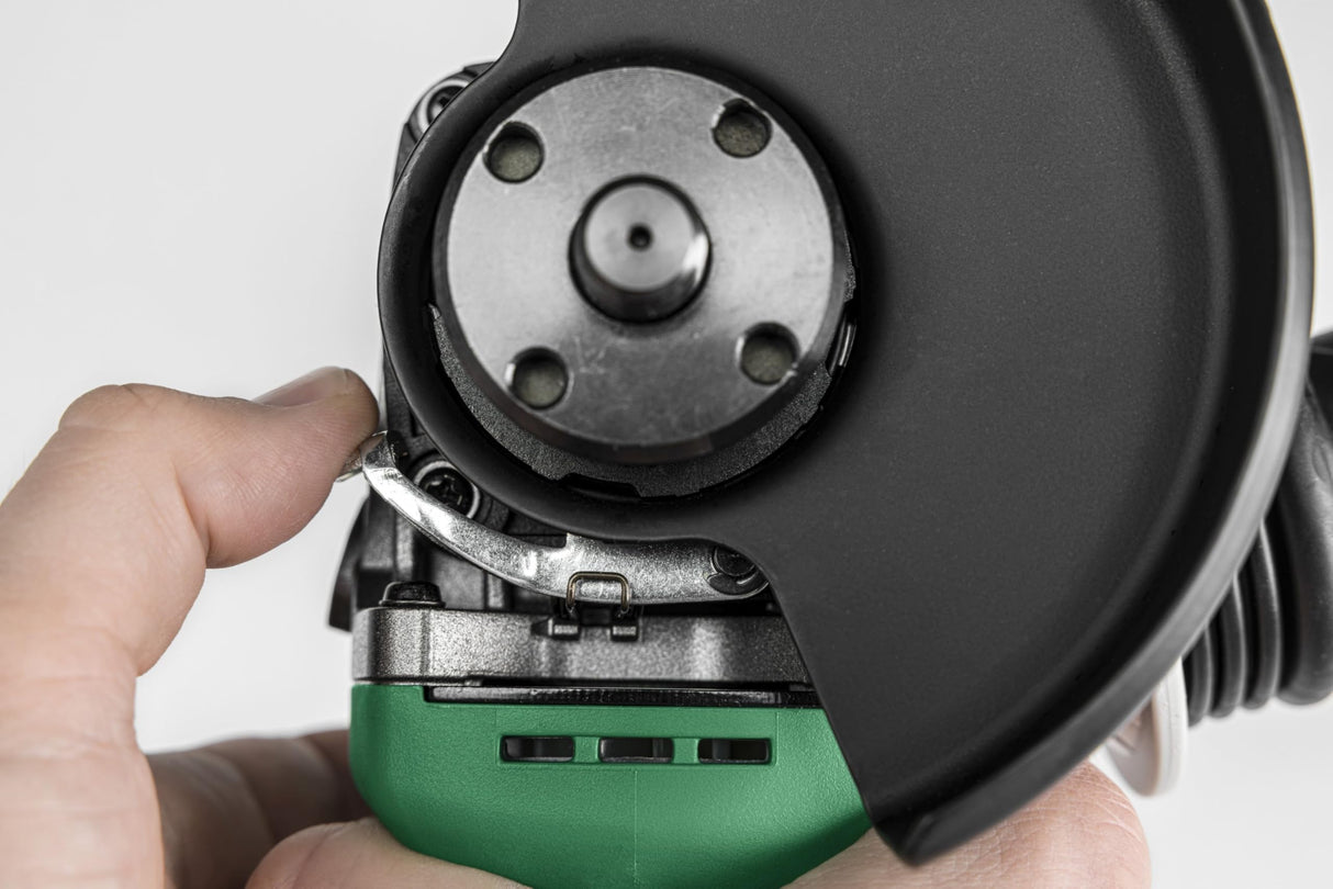 HIKOKI Akku Winkelschleifer G1813DVE, Schleifscheiben Ø: 125 mm (18V, Leerlaufdrehzahl: 3200-8000 min-1/ mit (AT Modus), Antriebsspindel: M14, Brushless, OHNE Akku, Ladegerät u.Transportkoffer)