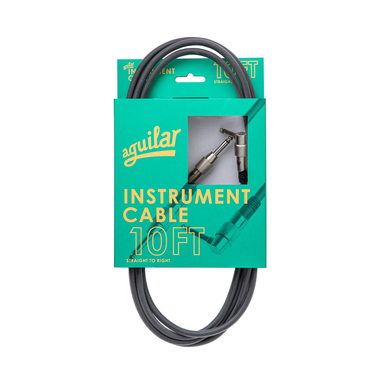 Aguilar, MAG AGINST10RS| Cable de bajo de 3 m con conectores Neutrik rectos/acodados | Sonido puro y fiable