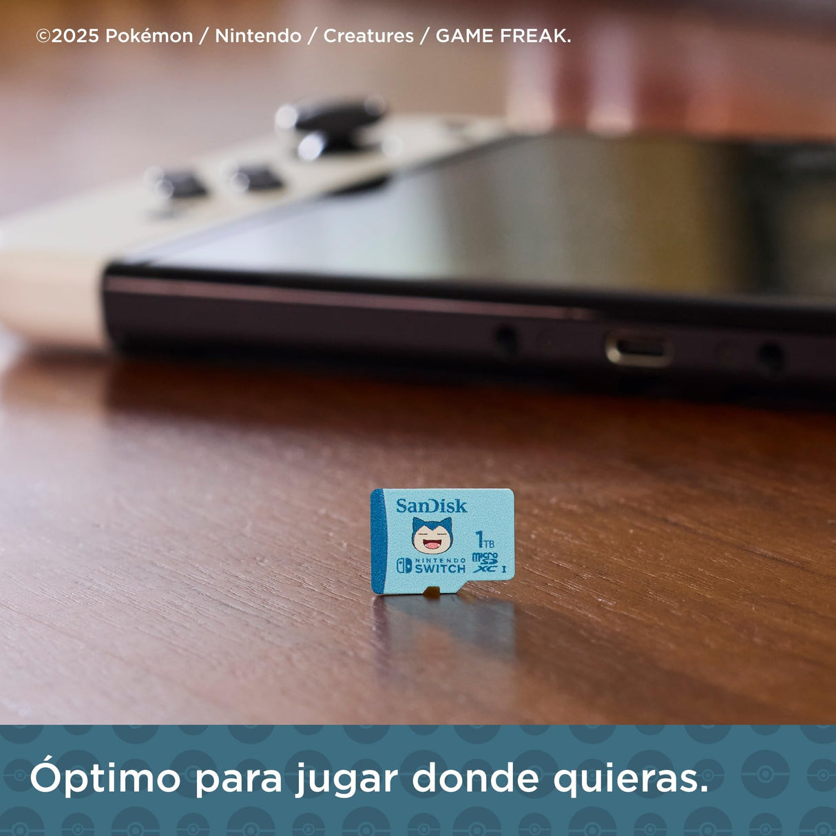 SanDisk Nintendo Tarjeta Micro SDXC 1 TB para Nintendo Switch Consoles, hasta 100 MB/s, Edición Pokémon Snorlax, Añade de Almacenamiento para tu Consola Nintendo Switch, UHS-I, Class 10, U3