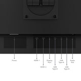 Lenovo N27p - Monitor 27" 4K (IPS, 40Hz, 4ms, 16:9, HDMI, DP, USB-C) Altavoces Integrados, Montaje VESA 100 mm, Soporte con Inclinación, Giro, Pivote y Ajuste de Altura - Negro