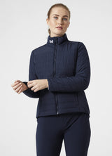 Helly Hansen Mujer Chaqueta Insulada Crew 2.0, M, Azul marino