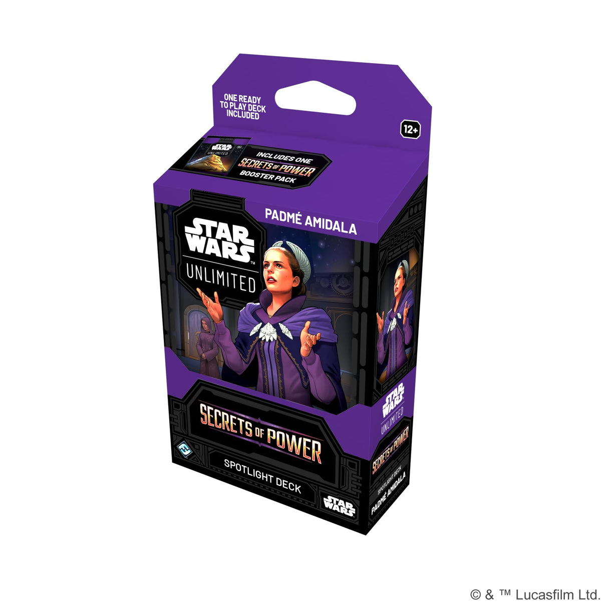 Asmodee Star Wars: Unlimited TCG Secrets of Power Spotlight Deck Display - 3 Padmé Amidala & 3 Chancellor Palpatine Pre-Built Decks, Ages 12+, 2+ Players, 20 Minute Playtime