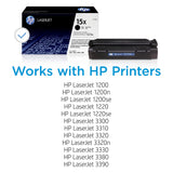 HP 15X C7115X, Negro, Cartucho Tóner de Alta Capacidad Original, de 3.500 páginas, para impresoras HP LaserJet 1000W, 1200, 1200N, 3330 MFP, 3300, 1220, 1005W, 3320 y 3380