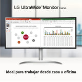 LG 40WP95CP-W -Monitor UltraWide Ultrapanorámico 39,7", 21:9, Nano IPS: (5120x2160), 300cd/m², 1000:1, DCI-P3>98%, HDMIx2, DPx1, USB-Cx1, USB-Ax2; HDR10, Modo PBP, Altavoces 2x10W, Color Blanco