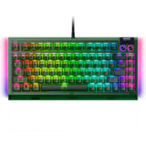 Razer BlackWidow V4 75% Phantom Green Edition - Teclado mecánico para Juegos Intercambiable en Caliente (táctiles Naranjas, Rodillo, 2 Botones dedicados) Diseño US | Phantom Green