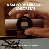 Logitech MX Brio Ultra HD 4K para Colaboración y Streaming Cámara Web, 1080p a 60 FPS, Dos Micrófonos Reductores de Ruido, USB-C, Tapa, Compatible con Microsoft Teams, Zoom, Google Meet, Grafito