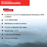 Fischer - Pintura impermeabilizante embaldosable 15L para terrazas, tejados, transitable, Gris